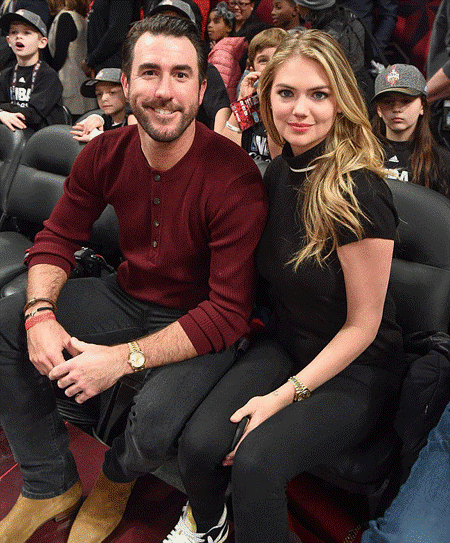 Verlander & new bride Kate Upton