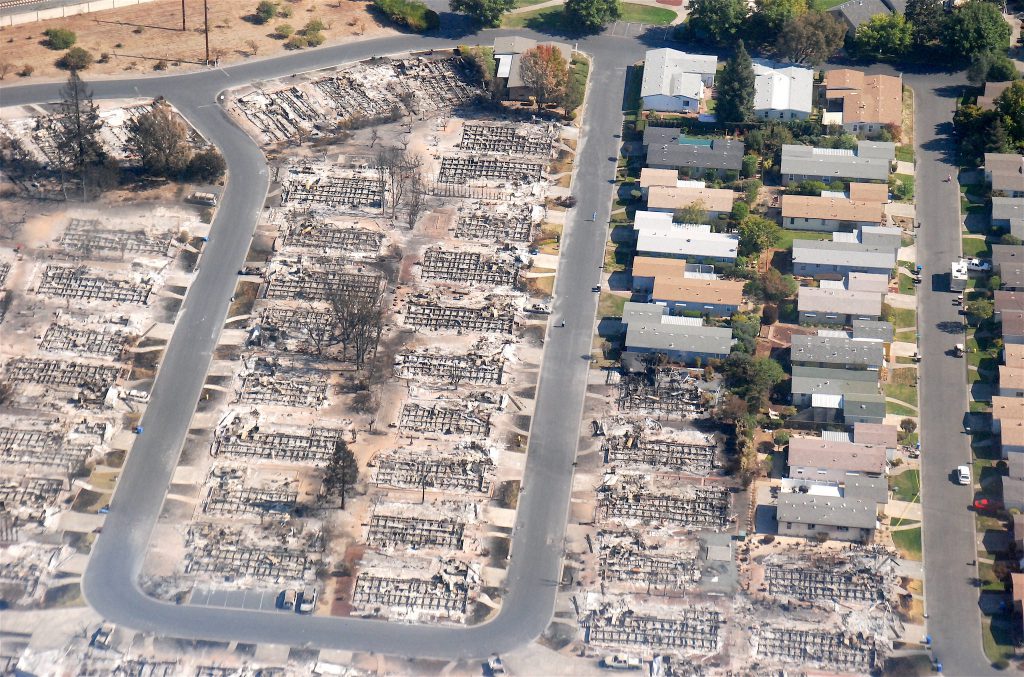 Tubbs wildfires aftermath